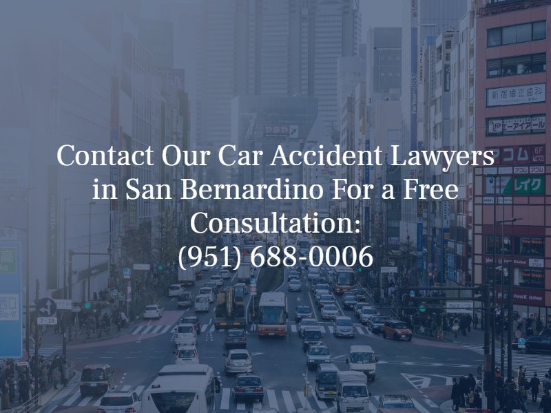 Contact our San Bernardino car accident attorneys