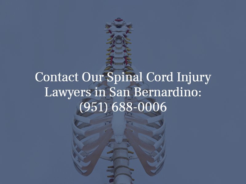 Contact Our Spinal Cord Injury lawyer in San Bernardino