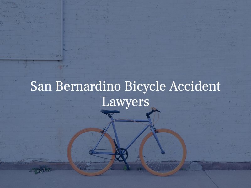 san bernardino bicycle accident attorney