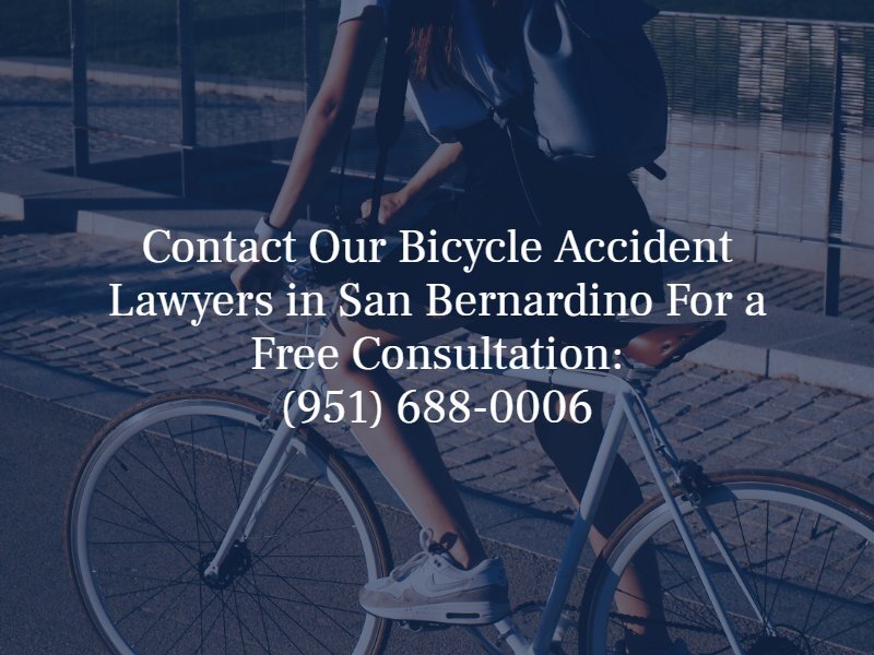contact our bicycle accident lawyers in san bernardino