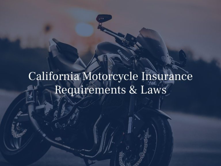 California motorcycle insurance requirements laws