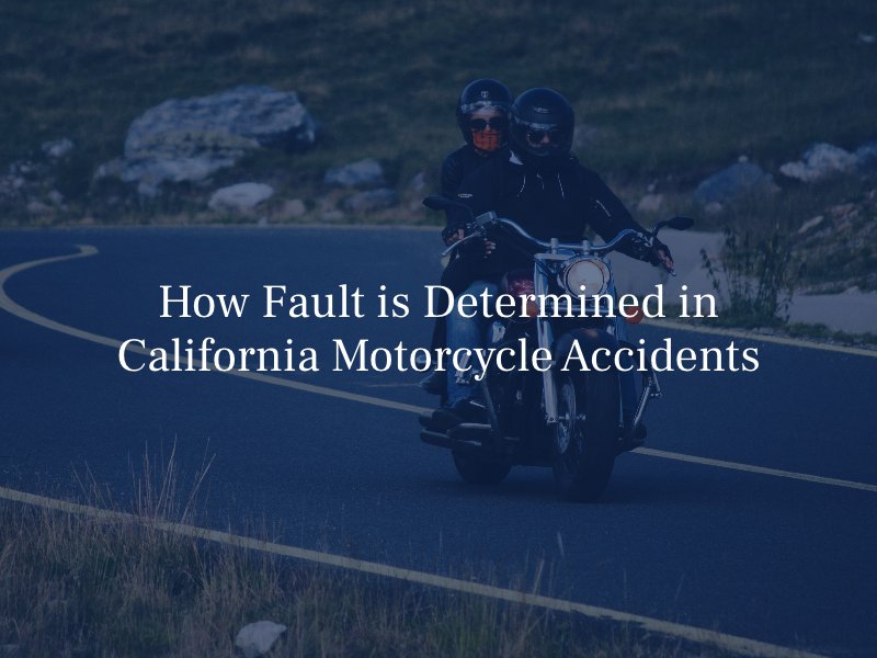 How Fault is Determined in California Motorcycle Accidents